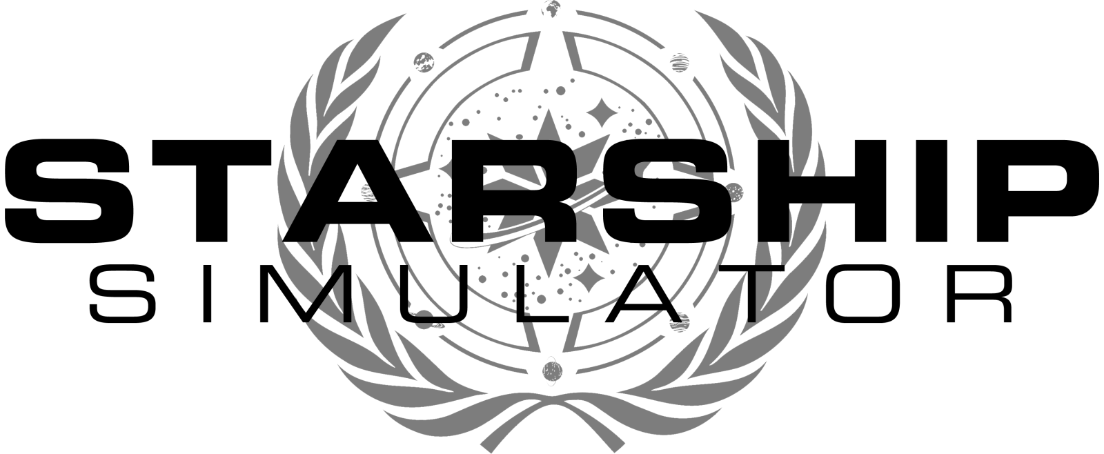 Starship Simulator Logo Black