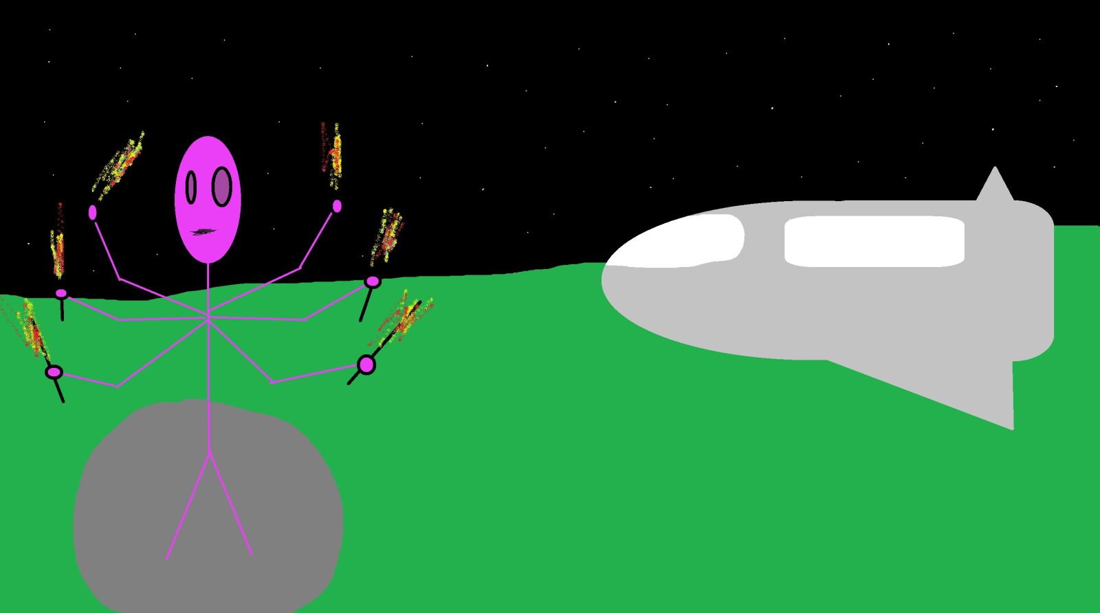 The creation of landing areas compatible with player shuttles.